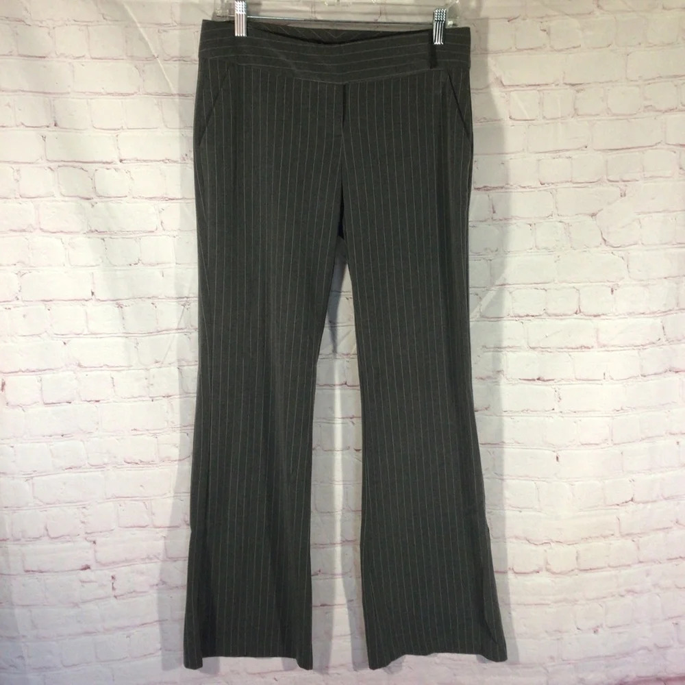 My Michelle Gray Pinstripe Trouser Pants - Size 5
